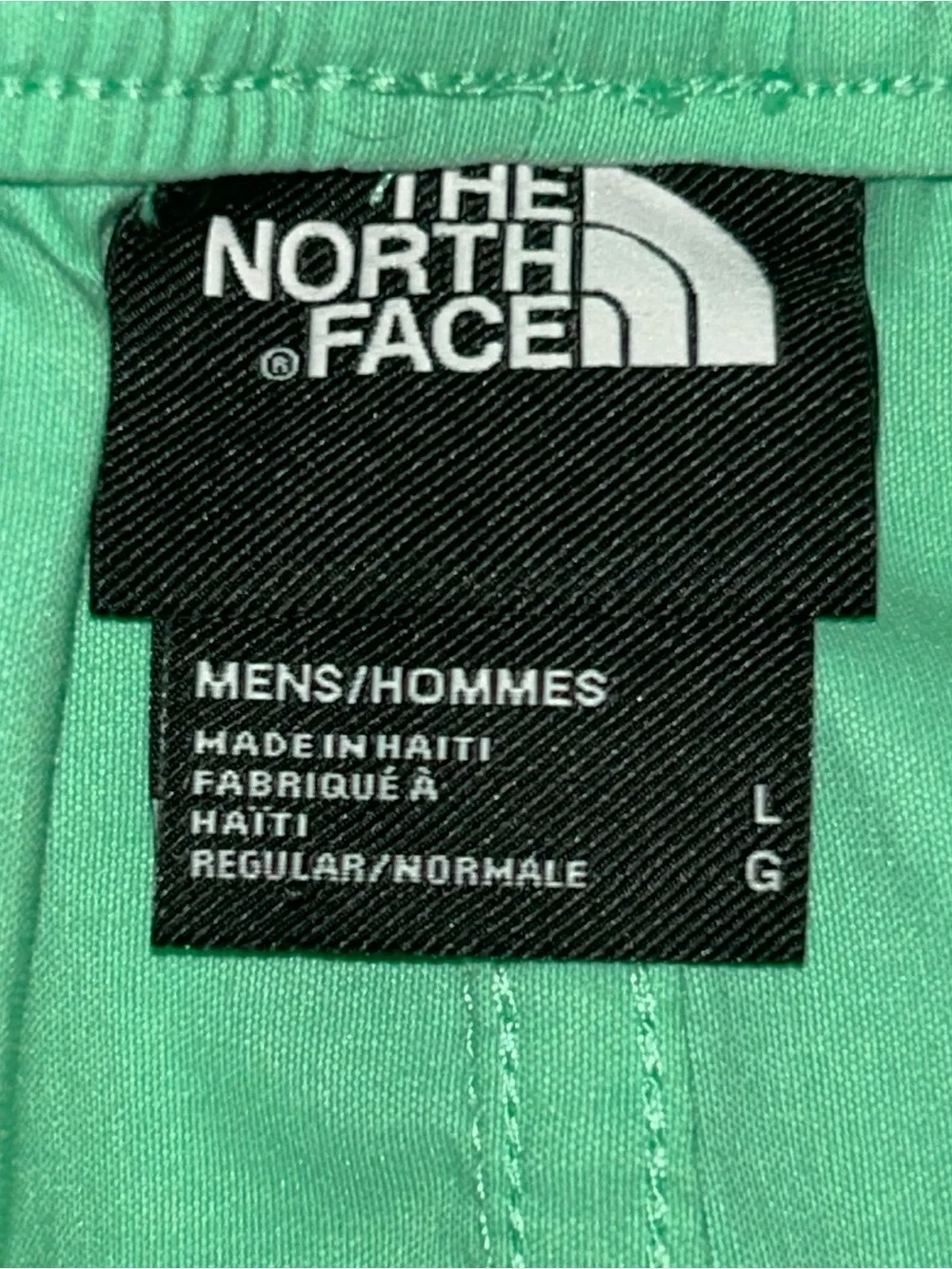 The North Face Class V Swim Shorts Mint Green Nylon Lined Elastic Waist Beach